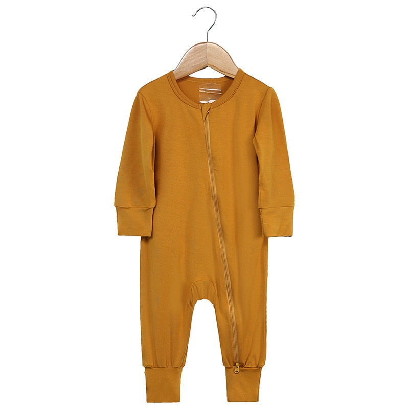 Hawaillie Bamboo Zip-up Footie Jumpsuit