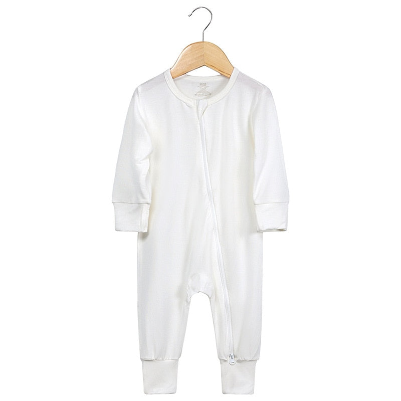 Hawaillie Bamboo Zip-up Footie Jumpsuit