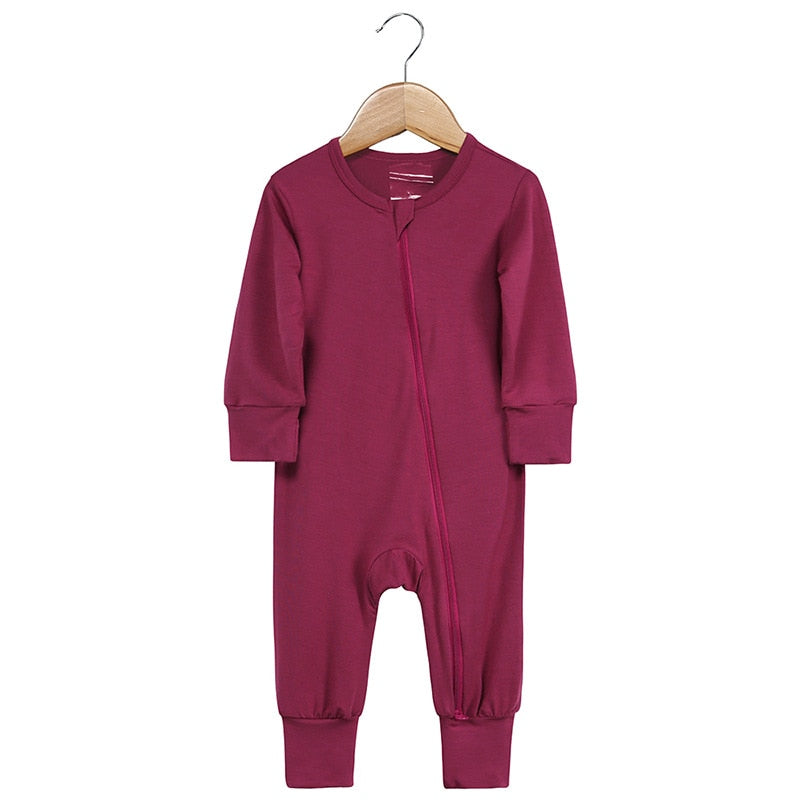Hawaillie Bamboo Zip-up Footie Jumpsuit