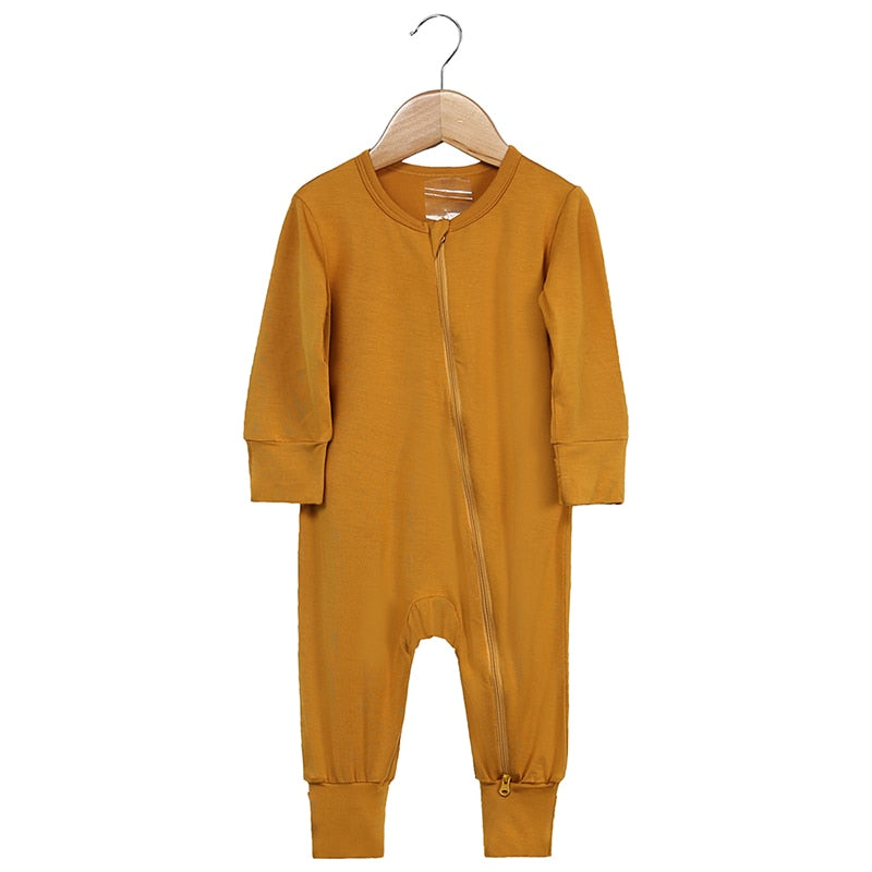 Hawaillie Bamboo Zip-up Footie Jumpsuit