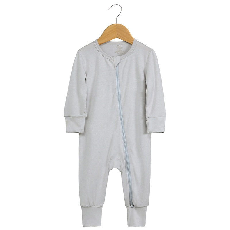 Hawaillie Bamboo Zip-up Footie Jumpsuit